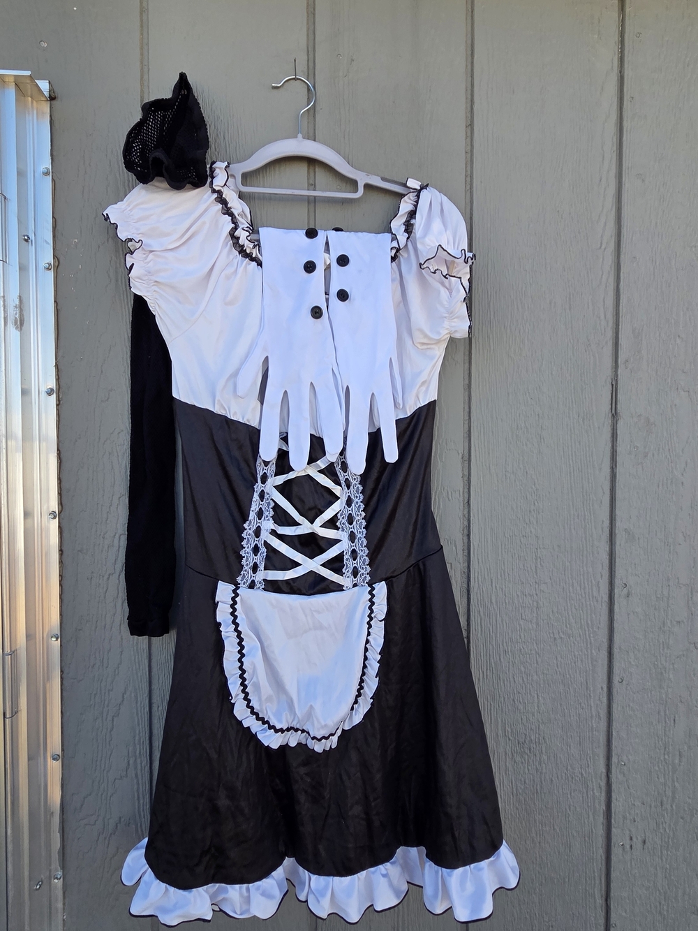 Black & White Maid Costume Women Classic Service Dress